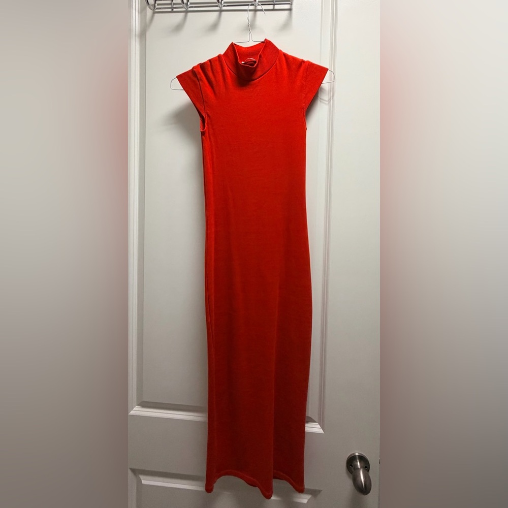 Zara Vibrant Red Maxi Dress